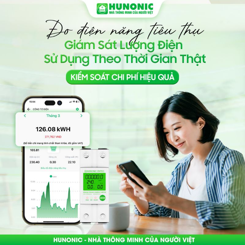 Công Tơ Điện Tử Thông Minh HUNONIC ENTEC