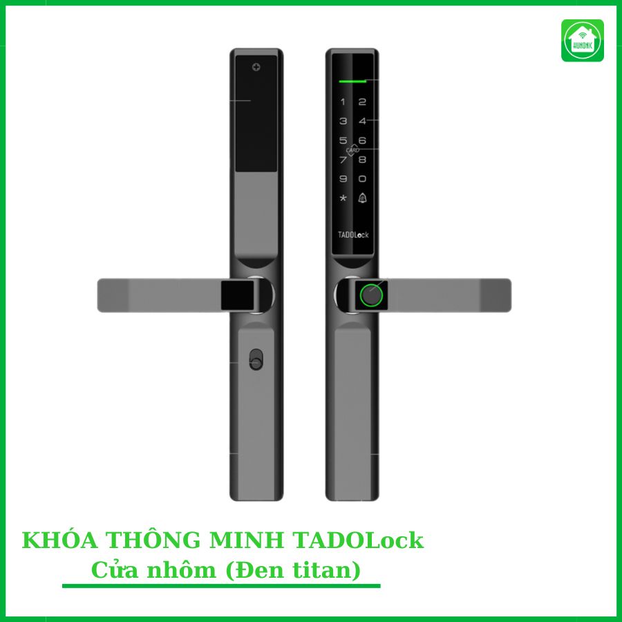 KHÓA THÔNG MINH TADOLock Cửa nhôm (Đen titan)