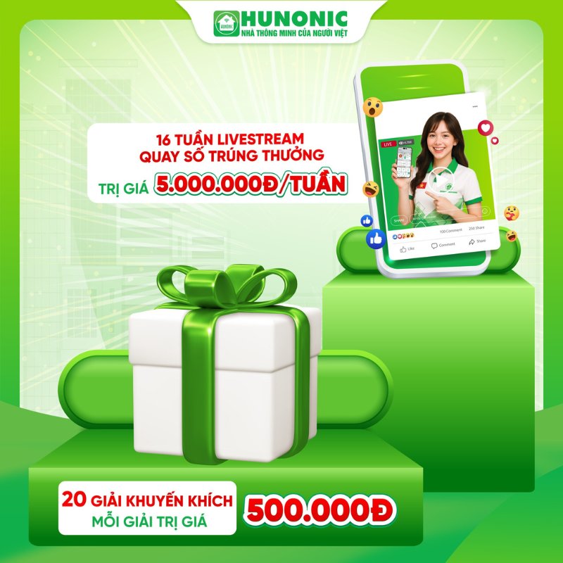 sắm hunonic nhận quà cực thích